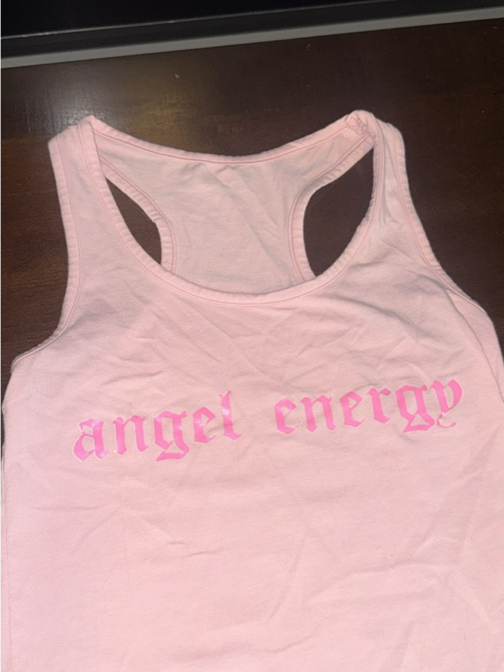 Pi Phi Angel Energy Pink Racerback Tank Top